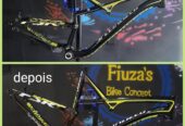 Pintura de bikes, motos e Reparos em bikes de carbono