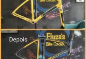 Pintura de bikes, motos e Reparos em bikes de carbono