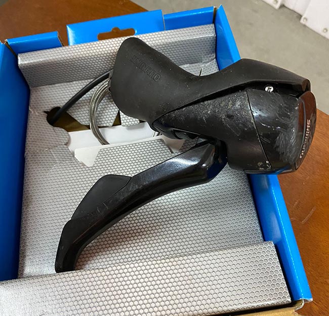 ALAVANCA DE CÂMBIO/FREIO SHIMANO 105 St-r7025 Preto 11v Direito