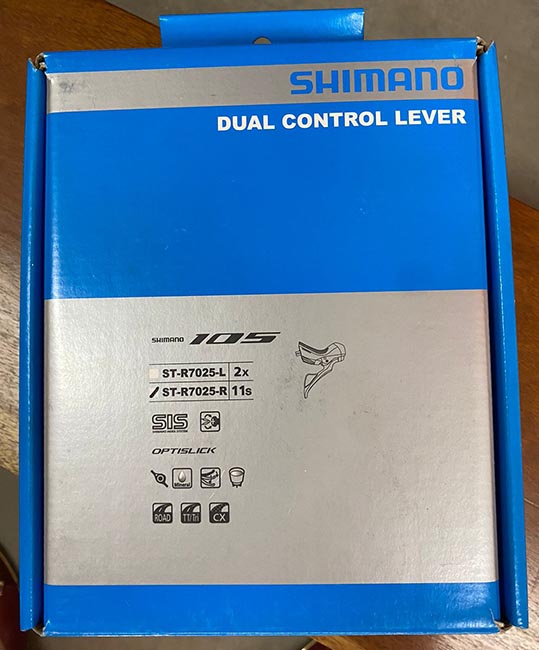 ALAVANCA DE CÂMBIO/FREIO SHIMANO 105 St-r7025 Preto 11v Direito