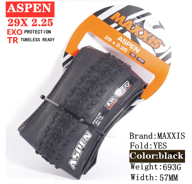 PNEU MAXXIS ASPEN 29×2.25 EXO TR 120 TPI TUBELESS READY PRETO